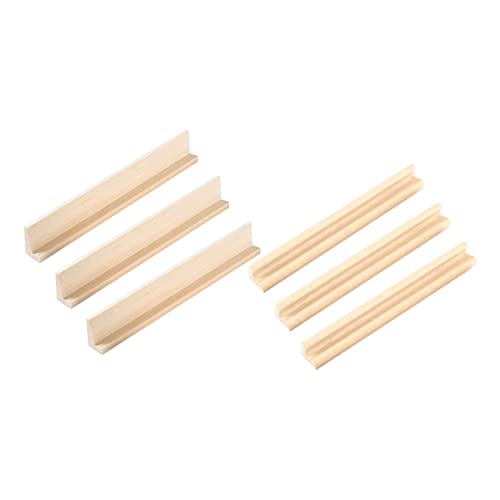 ORFOFE 6st Domino-ständer DIY-versorgung Mahjong-Rack Mahjong-organisator Halter Fach Dominosteine ​​für Kinder Basen Für Dominokarten Domino-tabletts Domino-unterstützung Plateau Holz von ORFOFE