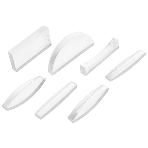 ORFOFE 7 Stück Teiliges Optisches Linsenset aus Klarem Acryl für Physikunterricht Vielseitige Konvexe Linsen für Optische Experimente Leicht Tragbar und Sicher für Schule und Labor ORFOFE 7 Stück Teiliges Optisches Linsenset aus Klarem Acryl für Physikunterricht Vielseitige Konvexe Linsen für Optische Experimente Leicht Tragbar und Sicher für Schule und Labor von ORFOFE