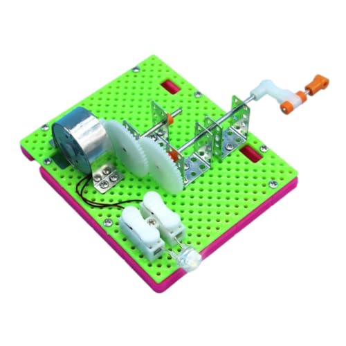 ORFOFE 8 Sätze Handgenerator für Kinder kindergeschenke Studenten-DIY Puzzle-Spielzeug Solar-Kit Bausatz Generator Wissenschaftsexperiment Spielzeug manueller Generator Plastik von ORFOFE