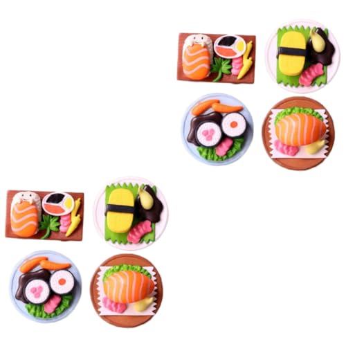 ORFOFE 8 Stück Simuliertes Japanisches Sushi Spielzeug Zum Vorgeben Von Lebensmitteln Japanische Küche Miniatur Sushi Modell Simulation Von Lebensmitteln Dekor Winzige Sushi von ORFOFE