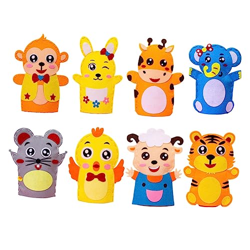 ORFOFE 8 Stück Teiliges DIY Handpuppen Bastelset für Kindgerechtes Sicheres Stoffmaterial Fördert Kreativität und Feinmotorik Bunte Cartoon Motive Lernspielzeug für Frühe Entwicklung ORFOFE 8 Stück Teiliges DIY Handpuppen Bastelset für Kindgerechtes Sicheres Stoffmaterial Fördert Kreativität und Feinmotorik Bunte Cartoon Motive Lernspielzeug für Frühe Entwicklung von ORFOFE