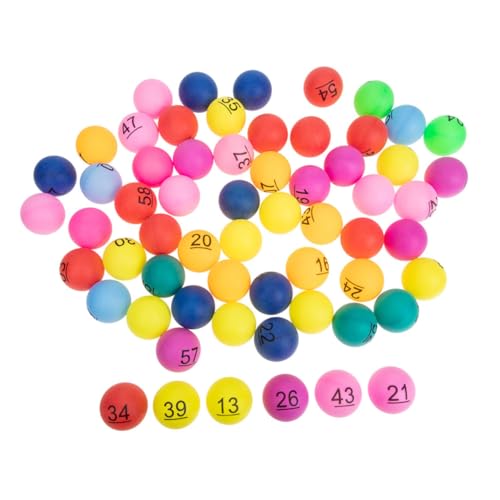ORFOFE 80 Stück Bunte Nummerierte Plastikkugeln für Tombola Gruppenaktivitäten Faire Ziehung Leichte Langlebige Kunststoffbälle für Partys und Gewinnspiele ORFOFE 80 Stück Bunte Nummerierte Plastikkugeln für Tombola Gruppenaktivitäten Faire Ziehung Leichte Langlebige Kunststoffbälle für Partys und Gewinnspiele von ORFOFE