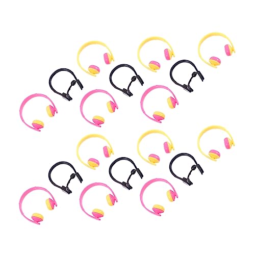 ORFOFE 80 Stücke Puppe Mini Headset Puppe Dress-up Kopfhörer Puppe Mini Headset Ornament von ORFOFE