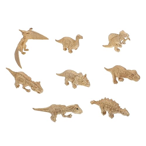 ORFOFE 8St Goldener Dinosaurier-Anzug Desktop-Statue Kinder Dinosaurier Dinosaurier-Modelle saurier Spielzeug Dinosaur Toys kreative dinosauriermodelle Desktop-Dinosaurier- PVC von ORFOFE