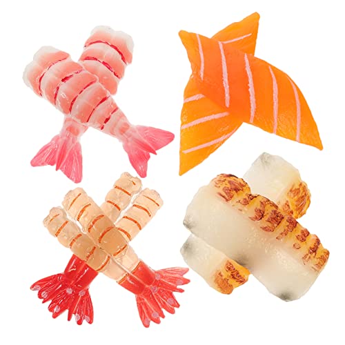 ORFOFE 8St Simuliertes Sashimi Japanisches Dekor Simulation von Lachsmodellen künstliche Fische plastikfisch die ad Modell Einer gefälschten Lachsscheibe naturgetreue Lachsscheiben PVC von ORFOFE