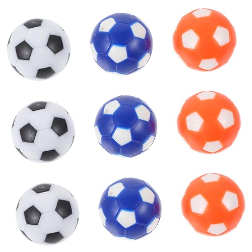 ORFOFE 9St Kickerspielball Kicker Zubehör Fußball Spiele tischfussballtisch Foosball Kickerball für Erwachsene auswechselbare Kickerbälle Hüften (umweltfreundliches Harz) Colorful von ORFOFE