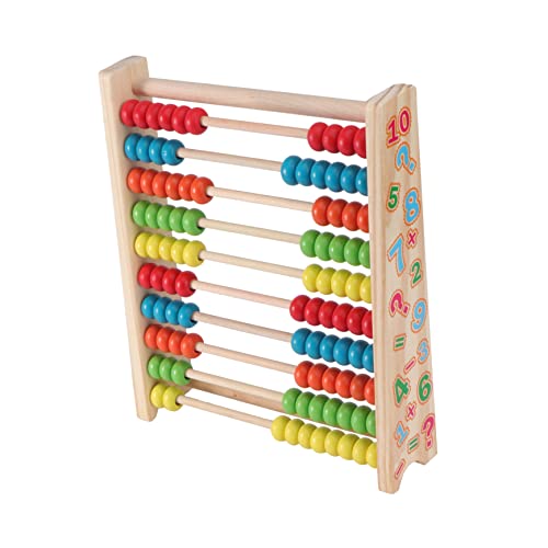 ORFOFE Abacus Für Klassisches Lernspielzeug Mit 10 Riegeln Zur Der Mathematischen Fähigkeiten Von Kleinkindern Ideales Holzspielzeug Für Jungen Und ädchen von ORFOFE