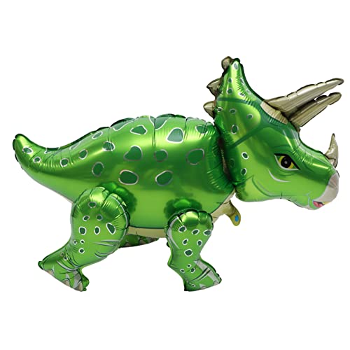 ORFOFE Aufblasbares Dinosaurier-ballon-set Geburtstagsparty-dekorationen Aluminiumfolie Triceratops Kreativer Dekorativer Ballon für Jungen von ORFOFE