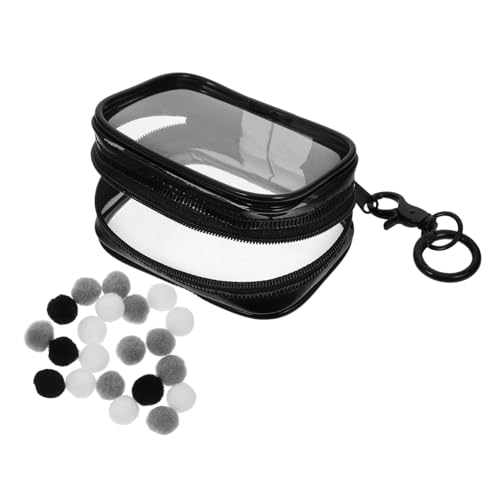 ORFOFE Babytasche Zeigen Puppentaschen Mit Schlüsselanhänger Kleine Puppenaufbewahrungstasche Organizer Zur Aufbewahrung Von Puppen Klare Puppenvitrine Mini-sammlerstück-Display PVC Black von ORFOFE