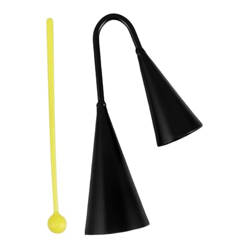 ORFOFE Binaural Two Tone Cowbell Percussion Instrument für Handheld Samba Bell Musikalisches Lernspielzeug Auditiven Fähigkeiten und Musikalischen Entwicklung ORFOFE Binaural Two Tone Cowbell Percussion Instrument für Handheld Samba Bell Musikalisches Lernspielzeug Auditiven Fähigkeiten und Musikalischen Entwicklung von ORFOFE