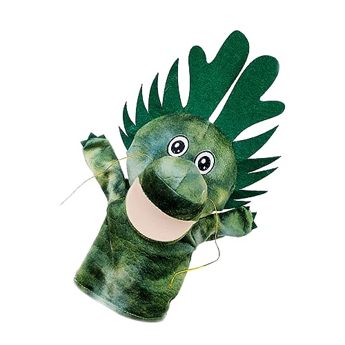 ORFOFE Blauer Drache Handpuppe Kinderspielzeug interaktives Spielzeug Drachenbabypuppenspielzeug Drachenpuppe zum Plüschtier Spielzeuge Handpuppen Tierspielzeug für Kinder PP Baumwolle von ORFOFE