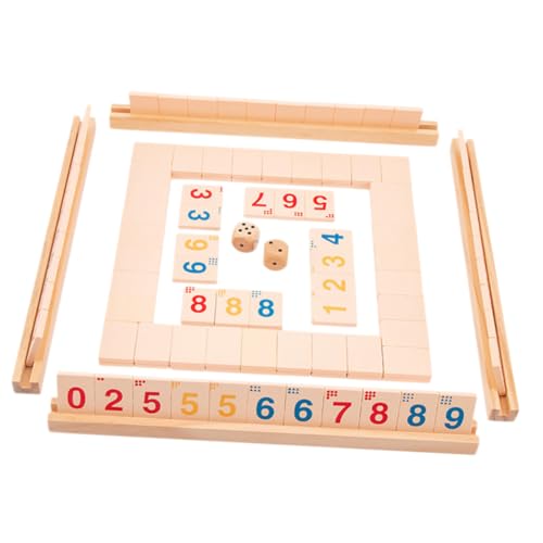 ORFOFE Brettspiel Set Für Erwachsene 4 Wege Shut The Box Würfelspiel Für Partys Und Spieleabende Ideal Für Gesellige Runden Und Familienunterhaltung Hochwertige Verarbeitung von ORFOFE