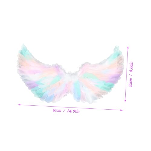 ORFOFE Bunte Engelsflügel Kinderkostüm Plume Flügel Prop für Bühnenperformance Party Dekoration und Fotorequisiten Leicht Komfortabel Leuchtend und Vielseitig für Mädchen und Jungen ORFOFE Bunte Engelsflügel Kinderkostüm Plume Flügel Prop für Bühnenperformance Party Dekoration und Fotorequisiten Leicht Komfortabel Leuchtend und Vielseitig für Mädchen und Jungen von ORFOFE