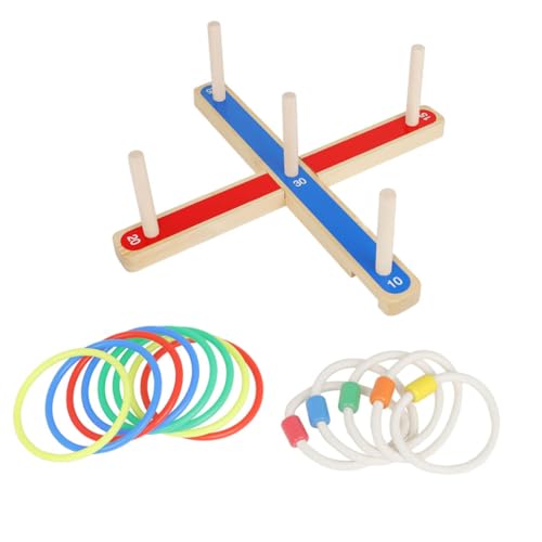 ORFOFE Buntes Holz Ringwurfspiel für Cartoon mustern Fördert Hand Auge koordination Robustes Wurfspielzeug für Drinnen und Draußen Bewegungsspiel für Junge Mädchen und Familienspaß ORFOFE Buntes Holz Ringwurfspiel für Cartoon mustern Fördert Hand Auge koordination Robustes Wurfspielzeug für Drinnen und Draußen Bewegungsspiel für Junge Mädchen und Familienspaß von ORFOFE