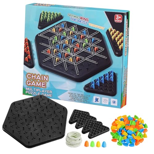 ORFOFE Chain Triangle Chess Spiel Großes Tragbares Strategiespiel für Spieler Multiplayer Brettspiel Vielseitig für Familienabende und Soziale Unterhaltung ORFOFE Chain Triangle Chess Spiel Großes Tragbares Strategiespiel für Spieler Multiplayer Brettspiel Vielseitig für Familienabende und Soziale Unterhaltung von ORFOFE