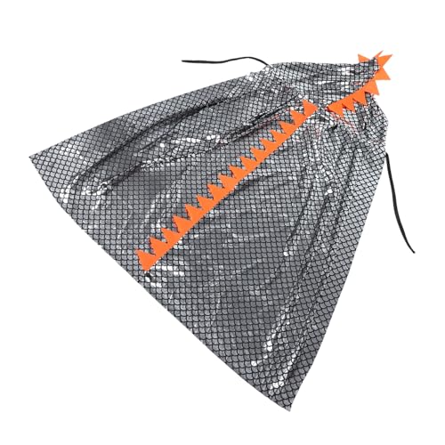 ORFOFE Dinosaurier Kapuzen Umhang Silber Halloween Kostüm für Jungen Mädchen Weicher Atmungsaktiver Dino Cape für Fasching Rollenspiel Geburtstagsfeier ORFOFE Dinosaurier Kapuzen Umhang Silber Halloween Kostüm für Jungen Mädchen Weicher Atmungsaktiver Dino Cape für Fasching Rollenspiel Geburtstagsfeier von ORFOFE