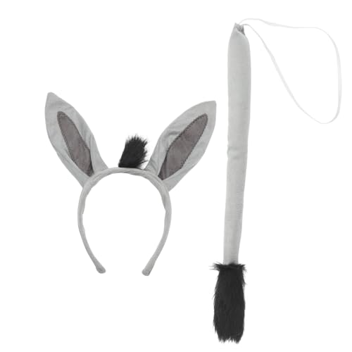 ORFOFE Donkey Kostüm Ohr Haarreif und Tierkostüm Zubehör für Karneval Party Festival Verkleidung ORFOFE Donkey Kostüm Ohr Haarreif und Tierkostüm Zubehör für Karneval Party Festival Verkleidung von ORFOFE