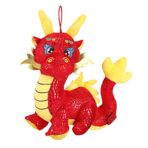 ORFOFE Drachenpuppe Drachenspielzeug zum Chinesischen Neujahr Chinesisches Neujahrsdrachenpuppe Drache Plüschtier Sternzeichen Chinesisches Neujahrs Maskottchen Spielzeug von ORFOFE