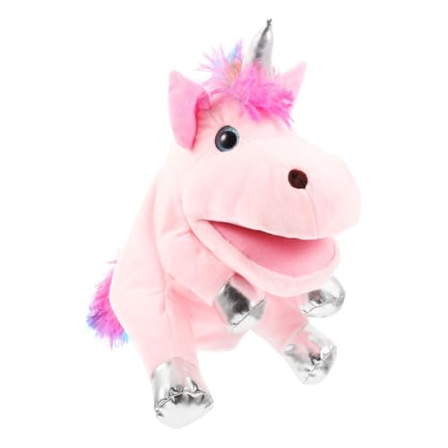 ORFOFE Puppet Einhorn Handpuppe Interaktives Realistische Üsch Einhorn Handpuppe Für Geschichtenerzählen Perfekt Für Kreatives Und Lernen Kleines Kuscheltier von ORFOFE