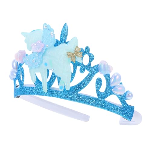 ORFOFE Einhorn Stirnband Prinzessin Krone Abschlussball-party-krone Prinzessin Cosplay Kopfbedeckung Haarreifen Für Mädchen Kronen-stirnband Für Kinder Party-stirnband Kinderkrone Plastik von ORFOFE