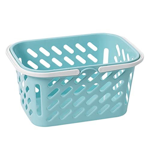 ORFOFE Einkaufskorb Spielzeug dekorative Wohnaccessoires für Mädchen Heimdekoration ablagekörbe Storage Baskets stule Zubehör für Puppenhäuser Mini-Hausdekoration Plastik Blue von ORFOFE