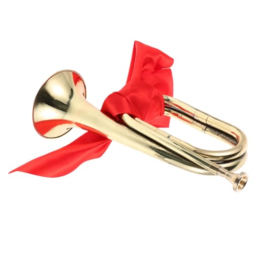 ORFOFE Einsteiger Trompete Messing Blasinstrument mit Austauschbarem Mundstück Klarer Klang für Schüler Musikband Tragbares Signalhorn für Musikalische Auftritte ORFOFE Einsteiger Trompete Messing Blasinstrument mit Austauschbarem Mundstück Klarer Klang für Schüler Musikband Tragbares Signalhorn für Musikalische Auftritte von ORFOFE