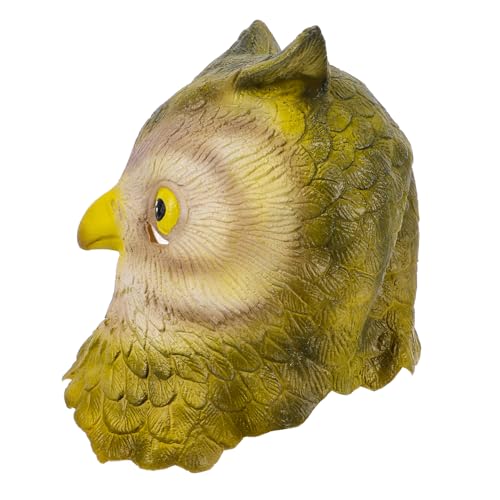 ORFOFE Eulenmaske Halloweenkostüm Adlerkopf Tierische Kopfbedeckung Tiere Kopfbedeckung Voller Kopf Halloween-eule Lustiges Tier Eulen-cosplay Eulenkostüm Tier Vogel Emulsion von ORFOFE