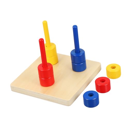 ORFOFE Farbenfrohes Holzspielzeug Stapelturm für Kleinkinder Pädagogisches Lernspielzeug zur Feinmotorik Kreativität und Farberkennung Montessori inspiriertes ORFOFE Farbenfrohes Holzspielzeug Stapelturm für Kleinkinder Pädagogisches Lernspielzeug zur Feinmotorik Kreativität und Farberkennung Montessori inspiriertes von ORFOFE