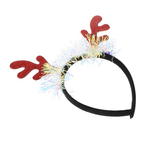 ORFOFE Geweih-Stirnband für Weihnachtsfeiertags-Haar-Accessoires Rentier-Geweih-Kopfbedeckung Weihnachtshaarnadel Damen-Party-Kopfbedeckung von ORFOFE