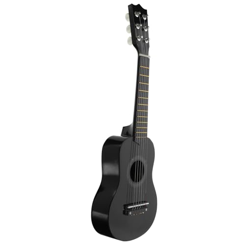 ORFOFE Gitarrenspielzeug Für Kinder Mini-Spielzeug Akustikgitarre Gitarre Üben Gitarre Zum Üben Musikalisches Spielzeug Gitarreninstrument Trainieren Kleinkind Gitarre Black Hölzern von ORFOFE