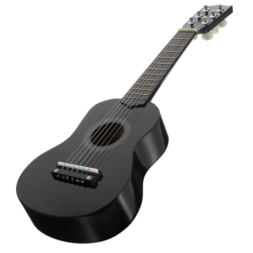 ORFOFE Gitarrenspielzeug für Einsteigerinstrumente für Musikinstrumente für Spielzeuggitarre für Kleinkinder Musikinstrumente hölzern Schwarz ORFOFE Gitarrenspielzeug für Einsteigerinstrumente für Musikinstrumente für Spielzeuggitarre für Kleinkinder Musikinstrumente hölzern Schwarz von ORFOFE