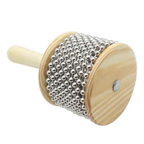ORFOFE Große Holz Cabasa Percussion Handinstrument Drehbare Perlen Leichter Griff Rhythmisches Musikspielzeug für Vorschul-lehrmittel für Musikalische Früherziehung ORFOFE Große Holz Cabasa Percussion Handinstrument Drehbare Perlen Leichter Griff Rhythmisches Musikspielzeug für Vorschul-lehrmittel für Musikalische Früherziehung von ORFOFE