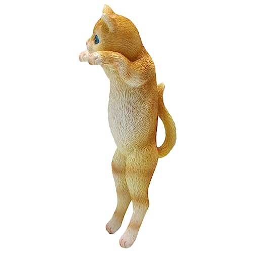 ORFOFE Hängende Katzenfigur Aus Hochwertigem Material Mit Integriertem Blumentopf Dekorative Pflanzenaufhängung Für Balkon Und Garten Ideal Für Katzenliebhaber Und Pflanzenfreunde von ORFOFE