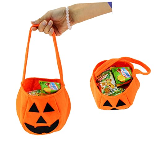 ORFOFE Halloween Kürbis Süßigkeitstasche Für Kinder Praktische Halloween Süßigkeitentüte Für Kostüme Und Partys Ideal Zum Sammeln Von Süßigkeiten Und Snacks von ORFOFE