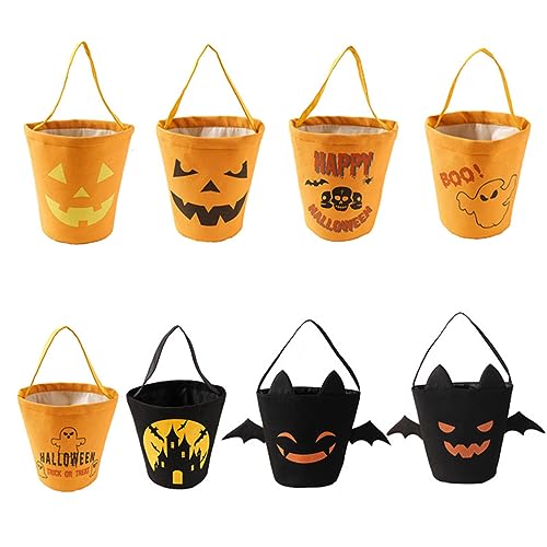 ORFOFE Halloween-süßigkeiten-eimer Diy-halloween-requisiten Halloween-süßigkeitsbeutel Halloween-party-tasche Süßigkeitentüten Aus Segeltuch Zeichen Für Halloween-sachen von ORFOFE