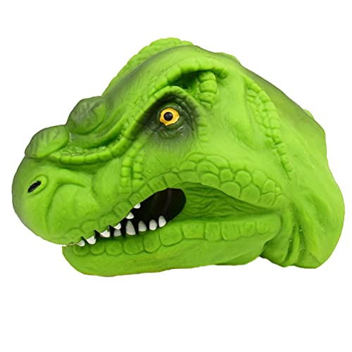 ORFOFE Handpuppe Spielzeug für Kleinkinder Hasenspielzeug Plüschfigur Spielzeug Tierpuppen kindersachen Chaps Kinder dinotasia Puppen für Kinder Puppen mit beweglichem Mund Plastik Green von ORFOFE