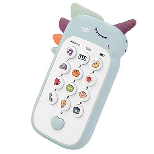 ORFOFE Handy Für Kinder Telefon Für Kinder Handy Spielzeug Musikspielzeug Für Babyphone Smartphone Telefon Für Musik Klingt Spielzeug Gehirnspielzeug Plastik Sky-Blue von ORFOFE