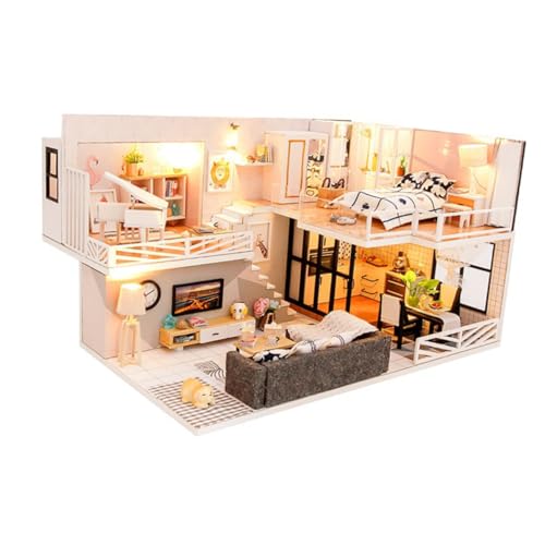 ORFOFE Hausmodell Spielzeug Bastelspielzeug Miniatur-Puppenhaus-Bausatz Mini-Spielzeug Mini DIY Mini- -Kits handystativ handsfull Funny Spielzeuge handgemachtes Heimwerken von ORFOFE