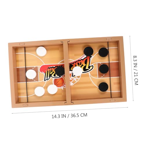 ORFOFE Hockey Tischspiel Leicht Tragbar Schnelles Sling Puck Spiel für Familien Party Supplies Kompakt und Interaktiv für Drinnen und Draußen ORFOFE Hockey Tischspiel Leicht Tragbar Schnelles Sling Puck Spiel für Familien Party Supplies Kompakt und Interaktiv für Drinnen und Draußen von ORFOFE