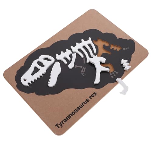 ORFOFE Holz Dinosaurier Puzzle Fossilien Skelett Lernspielzeug für Kleinkinder Jahre Montessori Kognitives Spiel Fördert Problemlösung und Hand Auge Koordination ORFOFE Holz Dinosaurier Puzzle Fossilien Skelett Lernspielzeug für Kleinkinder Jahre Montessori Kognitives Spiel Fördert Problemlösung und Hand Auge Koordination von ORFOFE