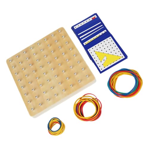 ORFOFE Holz Geoboard mit Aktivitätskarten und Elastischen Bändern Montessori Mathe Lernspielzeug für Geometrisches Nagelbrett Kreativität Feinmotorik und Formenerkennung ORFOFE Holz Geoboard mit Aktivitätskarten und Elastischen Bändern Montessori Mathe Lernspielzeug für Geometrisches Nagelbrett Kreativität Feinmotorik und Formenerkennung von ORFOFE