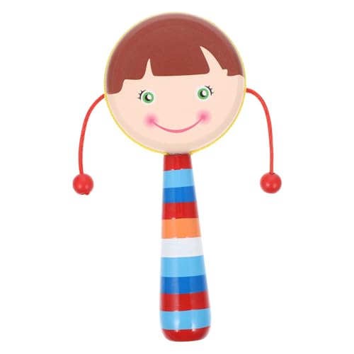 ORFOFE Holz Handkurbel Rassel Babyspielzeug Shaking Drum Musikinstrument für Junge Mädchen Sensorisches Motorik und Hörsinn in Braun ORFOFE Holz Handkurbel Rassel Babyspielzeug Shaking Drum Musikinstrument für Junge Mädchen Sensorisches Motorik und Hörsinn in Braun von ORFOFE