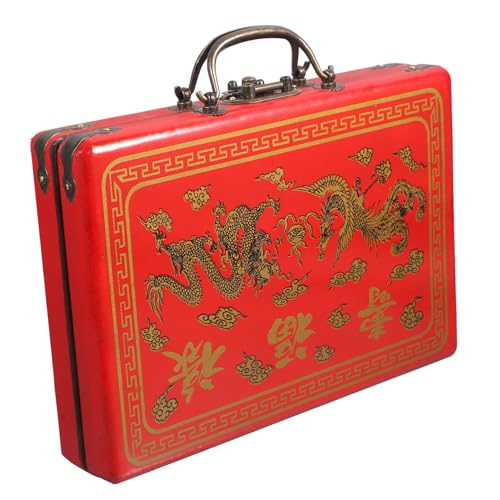ORFOFE Holz Mahjong Box Retro Stil Aufbewahrungskiste mit Deckel und Verschluss Leichte Tragbare Kiste für Mahjong und Vielseitige Nutzung Geschenkbox in Vintage Design Praktische ORFOFE Holz Mahjong Box Retro Stil Aufbewahrungskiste mit Deckel und Verschluss Leichte Tragbare Kiste für Mahjong und Vielseitige Nutzung Geschenkbox in Vintage Design Praktische von ORFOFE