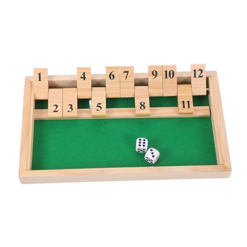 ORFOFE Holz Shut The Box Würfelspiel Multifunktional Familienspiel mit Verschiedenen Spielarten Logikförderndes Brettspiel für Erwachsene Party Pub Klassisches Denkspiel ORFOFE Holz Shut The Box Würfelspiel Multifunktional Familienspiel mit Verschiedenen Spielarten Logikförderndes Brettspiel für Erwachsene Party Pub Klassisches Denkspiel von ORFOFE
