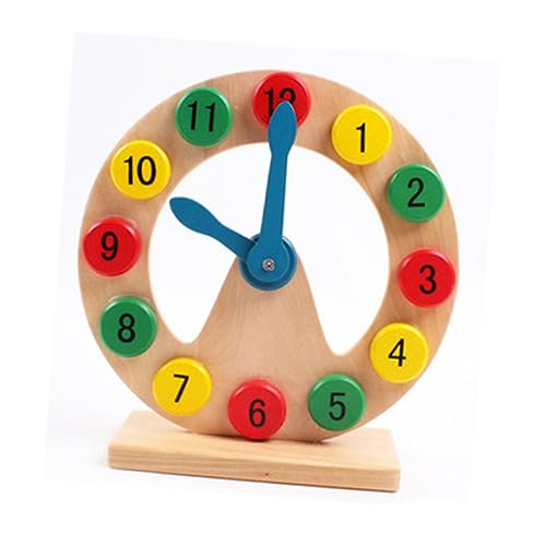 ORFOFE Holzbausteine Lernuhr mit Zahlen und Formen Bunte Montessori Bausteine Pädagogisches Lernspielzeug für Motorik und Umweltfreundlich und Sicher Zufällige Farbe Zufällige Farbe ORFOFE Holzbausteine Lernuhr mit Zahlen und Formen Bunte Montessori Bausteine Pädagogisches Lernspielzeug für Motorik und Umweltfreundlich und Sicher Zufällige Farbe Zufällige Farbe von ORFOFE