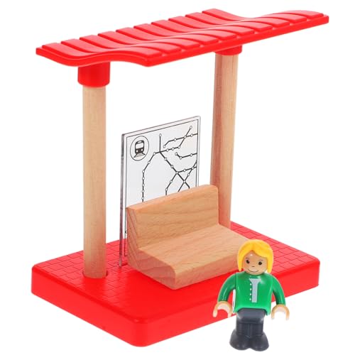 ORFOFE Holzeisenbahn Station Plattform aus Holz Simulation Bahnhof Modell für Kreatives BAU Rollenspiel Leicht und Sicher für Ab Jahren ORFOFE Holzeisenbahn Station Plattform aus Holz Simulation Bahnhof Modell für Kreatives BAU Rollenspiel Leicht und Sicher für Ab Jahren von ORFOFE