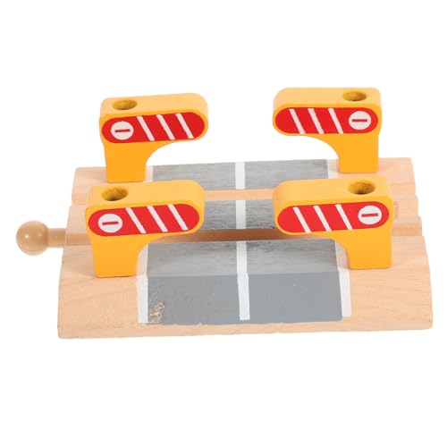 ORFOFE Holzeisenbahn Zubehör Bahnübergang Schranke Holzmodell Eisenbahnzubehör Pädagogisches zur Feinmotorik und Kreativität ORFOFE Holzeisenbahn Zubehör Bahnübergang Schranke Holzmodell Eisenbahnzubehör Pädagogisches zur Feinmotorik und Kreativität von ORFOFE