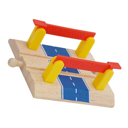 ORFOFE Holzeisenbahn Zubehör DIY Gleisbarrikade mit Doppeltem Geländer Stabile Bahnübergang Station Modell für Lernspielzeug und Kreative Szenengestaltung ORFOFE Holzeisenbahn Zubehör DIY Gleisbarrikade mit Doppeltem Geländer Stabile Bahnübergang Station Modell für Lernspielzeug und Kreative Szenengestaltung von ORFOFE