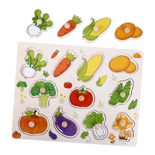 ORFOFE Holzpuzzle für Ab Jahren Pädagogisches Steckpuzzle mit Gemüse Motiven Kreatives Greifspielzeug zur Motorik und Lernspaß Geschenk für Jungen und Mädchen ORFOFE Holzpuzzle für Ab Jahren Pädagogisches Steckpuzzle mit Gemüse Motiven Kreatives Greifspielzeug zur Motorik und Lernspaß Geschenk für Jungen und Mädchen von ORFOFE