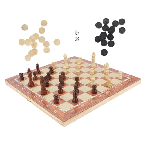 ORFOFE Holzspiel Schachbrett mit Aufbewahrungsbox Familien Brettspiel für Erwachsene Multifunktional für Schach Dame und Langlebiges mit Glatter Oberfläche ORFOFE Holzspiel Schachbrett mit Aufbewahrungsbox Familien Brettspiel für Erwachsene Multifunktional für Schach Dame und Langlebiges mit Glatter Oberfläche von ORFOFE